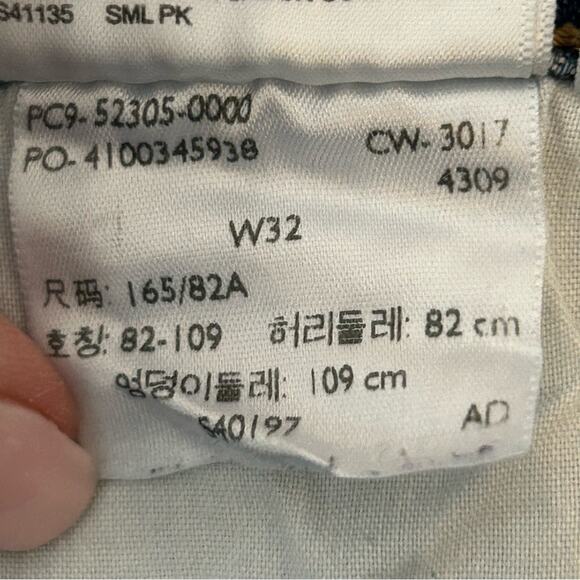 Levi's Wedgie Fit High Rise Skinny Jeans Blue Spice Medium Wash Raw Hem Sz 32 - Picture 6 of 7